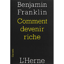 Comment devenir riche · Occasion Benjamin Franklin