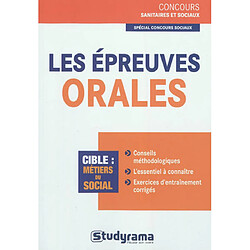 Les épreuves orales : concours sociaux