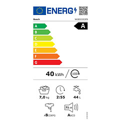 Lave-linge hublot 60m 7kg 1200 tours/min - WGE02203FR - BOSCH