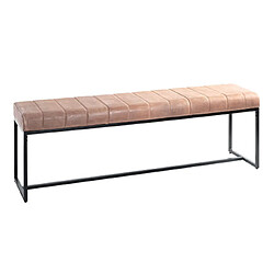 Mes Banc en cuir industriel - Marron
