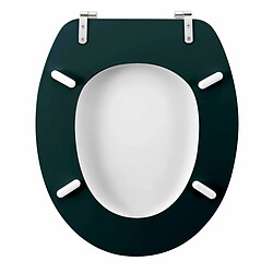 Avis Douceur D'Interieur Abattant WC Imprimé Ginkoblue 45cm Vert Foncé