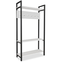 Paris Prix Meuble d'Entrée Vestiaire Sicaret 180cm Blanc Mat