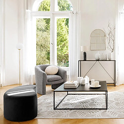 Acheter Atmosphera Banc demi-lune Malone - Gris foncé