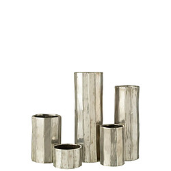 Paris Prix Cache-Pot Design Ary 25cm Argent