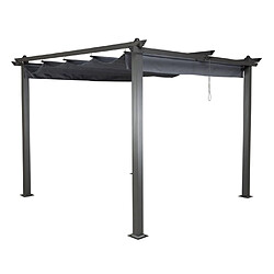 Paris prix Pergola avec toit Lazio - Gris foncé