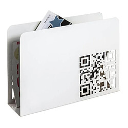 Paris Prix Porte-Revues en Métal QR Code 35cm Blanc