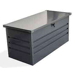 Paris Prix Coffre de Jardin en Métal Scatola 120cm Gris Anthracite
