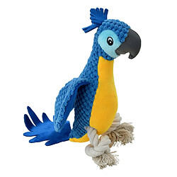 Paris Prix Jouet Peluche pour Chien Perroquet 33cm Bleu