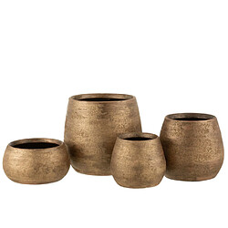 Paris Prix Cache-Pot Déco Irrégulier Rugueux 23cm Or