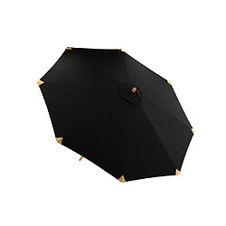 Paris prix Parasol en bois - Noir