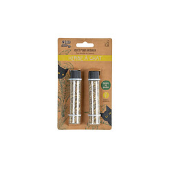 Paris Prix Lot de 2 Tubes Herbe à Chat 10cm Transparent