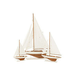 Paris Prix Voilier Déco en Bois Harrison 43cm Blanc