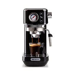 Machine à expresso 15 bar noir - 1381NOIR - ARIETE Machine expresso Noir - Slim Moderna - 1381NOIR