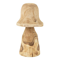 Paris Prix Champignon Déco en Bois Cloche 42cm Naturel
