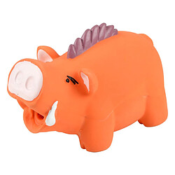 Paris Prix Jouet Sonore en Latex Sanglier 16cm Orange