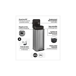 Avis But Poubelle carrée 30L DELTA Kaki