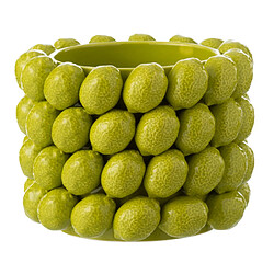 Paris Prix Cache-Pot en Céramique Citron 25cm Vert