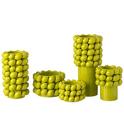 Paris Prix Cache-Pot en Céramique Citron 25cm Vert