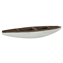 Paris Prix Barque Bateau Déco Vacay 37cm Marron & Blanc