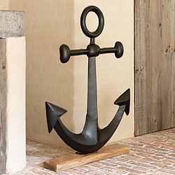 Paris Prix Ancre Déco sur Socle Black Lombok 76cm Noir