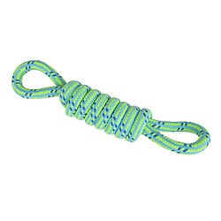 Paris Prix Jouet pour Chien Corde Nœud 2 Poignées 36cm Vert