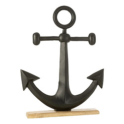 Paris Prix Ancre Déco sur Socle Black Lombok 76cm Noir