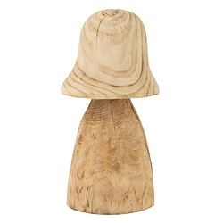 Paris Prix Champignon Déco en Bois Cloche 32cm Naturel