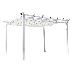Paris prix Pergola avec toit Lazio - Blanc