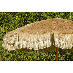 Paris prix Parasol de plage à franges - Marron pas cher