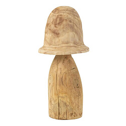 Paris Prix Champignon Déco en Bois Cloche 70cm Naturel