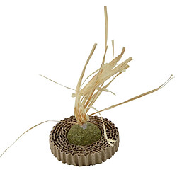 Paris Prix Jouet pour Chat Balle Herbe & Carton 13cm Naturel
