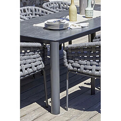 Paris prix Table de jardin Camargue - Gris anthracite