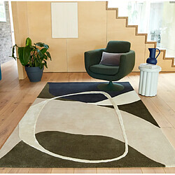NOVATREND Tapis moderne tufté main en laine KATO 120 x 170 cm