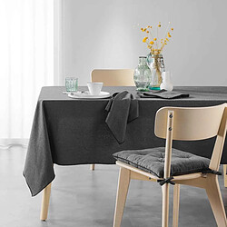 Avis Douceur D'Interieur Nappe en Coton Mistraline 140x240cm Anthracite