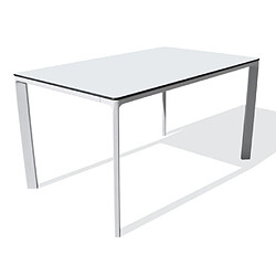 Paris prix Table de jardin ronde - Blanc