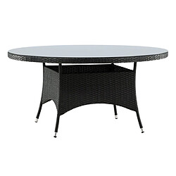 Paris Prix Table de Jardin Ronde Volta 150cm Noir