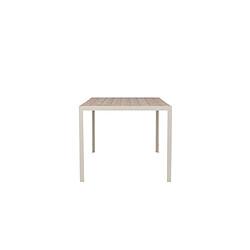 Paris prix Table de jardin ronde - Beige naturel