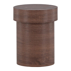 Paris prix Table d'appoint ronde - Marron