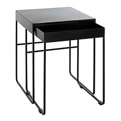 Paris prix Lot de 2 tables d'appoint - Noir
