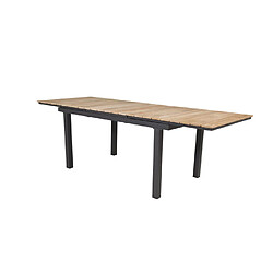 Avis Paris prix Table de jardin extensible - Naturel et noir