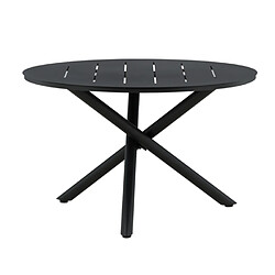 Paris prix Table de jardin ronde - Noir