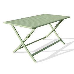 Paris Prix Table de Jardin Pliante Marius 140cm Vert Lagune