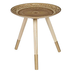 Paris prix Table d'appoint ronde - Or