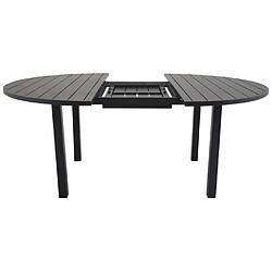 Paris prix Table de jardin ronde - Noir