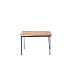 Acheter Paris prix Table basse de jardin en bois - Naturel & noir