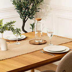 Avis Secret De Gourmet Chemin de Table Maha 38x140cm Beige