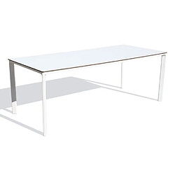 Paris prix Table de jardin ronde - Blanc