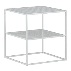 Paris prix Table d'appoint avec étagère - Blanc