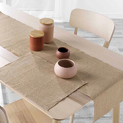 Paris Prix Chemin de Table en Jute Leny 35x140cm Beige