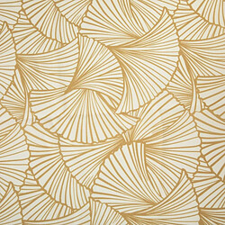 Atmosphera Nappe Antitache à Motifs Ginkgo 140x240cm Jaune